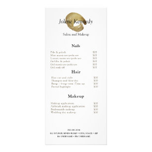 Tarjeta Publicitaria Lujoso Faux Gold Rustic Elegant Moderno Minimal
