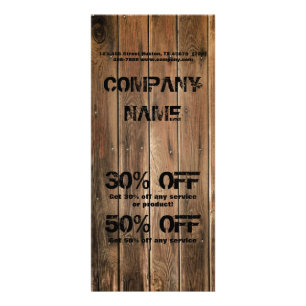 Tarjeta Publicitaria madera de grano de grano Construcción Carpintería