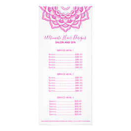 Tarjeta Publicitaria Mandala rosa