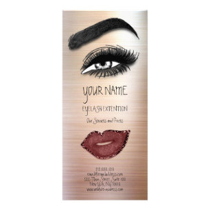 Tarjeta Publicitaria Marcar lista de precios Lash Brow Extension Eyes L