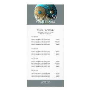 Tarjeta Publicitaria Mareas de Equilibrio   Diseño Yin Yang