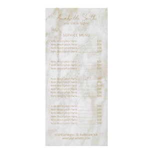 Tarjeta Publicitaria Mármol oro elegante Minimalista simple