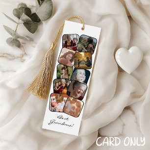 Tarjeta Publicitaria Mejor marcador de Collage de fotos de la abuela 10