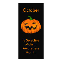 Tarjeta Publicitaria Mes selectivo de sensibilización sobre el mutismo