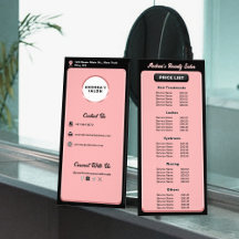 Moderno Rubor Pink Salon Logo Services Profesional