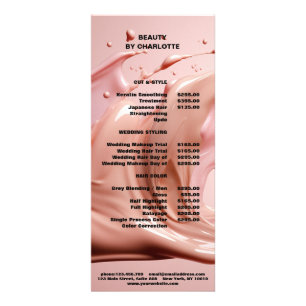 Tarjeta Publicitaria Moderno, salón, maquillaje, foto de belleza