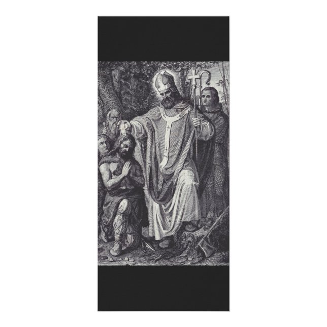 Tarjeta Publicitaria Mono benedictino inglés de Saint Boniface (Frente)