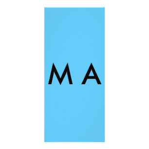 Tarjeta Publicitaria Monograma simple añada su letra de nombre man mini