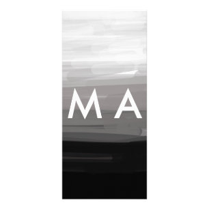 Tarjeta Publicitaria Monograma simple añada su letra de nombre man mini