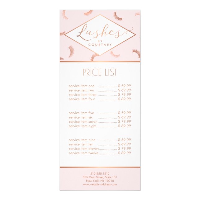 Tarjeta Publicitaria Montones de lápices patrón de salon de ceniza Oro  (Frente)