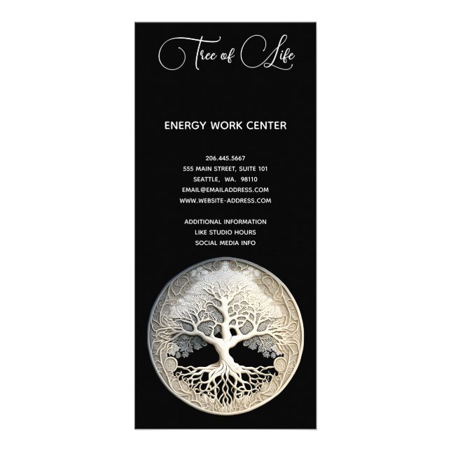 Tarjeta Publicitaria Moonlight Recordado | Árbol de la Vida (Atrás)