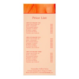 Tarjeta Publicitaria Naranja Rojo Moderno Resumen elegante