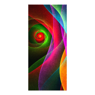 Tarjeta Publicitaria Naranja Verde Rojo Patrón de arte abstracto modern