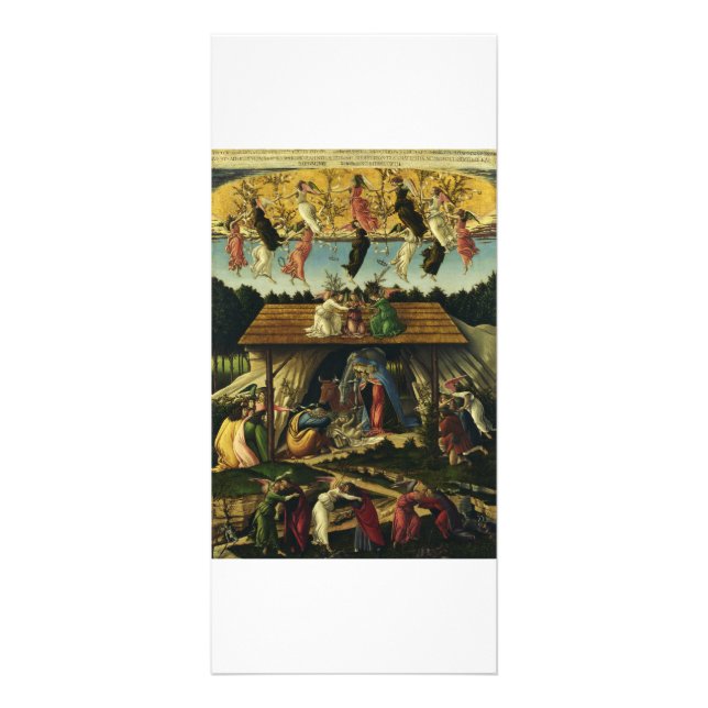 Tarjeta Publicitaria Natividad mística de Sandro Botticelli (Frente)