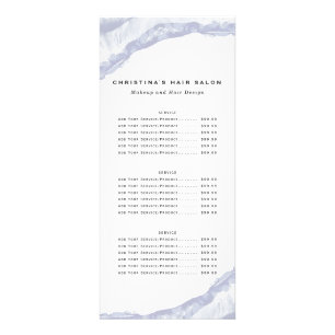 Tarjeta Publicitaria Negocio de color azul minimalista