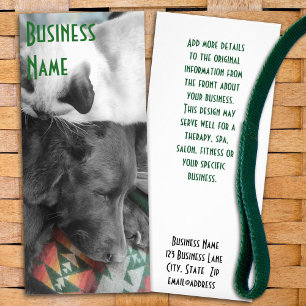 Tarjeta Publicitaria Negocio personalizado de cuidado de animales y ami