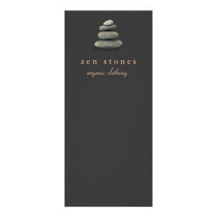 Tarjeta Publicitaria New Age Zen Stones Holstic Healing Arts