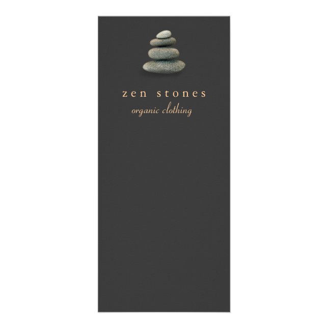 Tarjeta Publicitaria New Age Zen Stones Holstic Healing Arts (Frente)