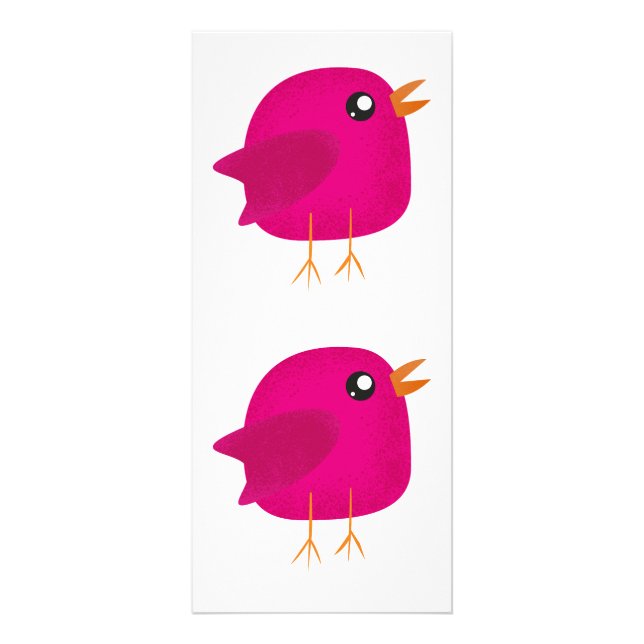 Tarjeta Publicitaria Niños adorables pájaros (Frente)