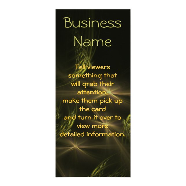 Tarjeta Publicitaria Noche estrellada (Frente)