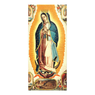Tarjeta Publicitaria Nuestra Señora De Guadalupe Arte Radiante