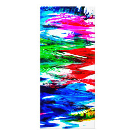 Tarjeta Publicitaria Olas de colores