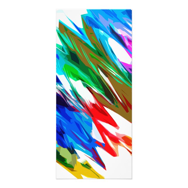 Tarjeta Publicitaria Olas de colores (Frente)