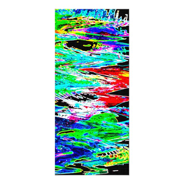 Tarjeta Publicitaria Olas de colores (Frente)