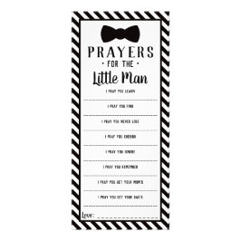 Tarjeta Publicitaria Oraciones para el hombrecito, negro