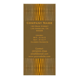 Tarjeta Publicitaria oro elegante