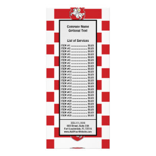 Tarjeta Publicitaria Pagonya bandera de Bielorrusia Caballo Blanco Caba
