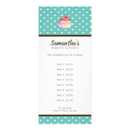 Tarjeta Publicitaria Panadería Cupcake