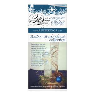 Tarjeta Publicitaria Paquete de decoración de invierno para Bodas P2 Wo