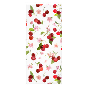 Tarjeta Publicitaria Patrón de cerezas 1
