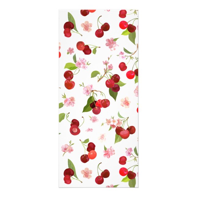 Tarjeta Publicitaria Patrón de cerezas 1 (Frente)