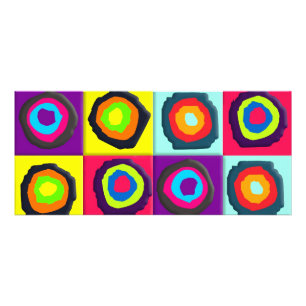 Tarjeta Publicitaria patrón de círculos