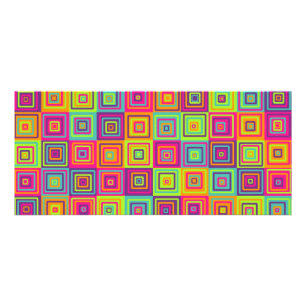 Tarjeta Publicitaria Patrón de cuadrados