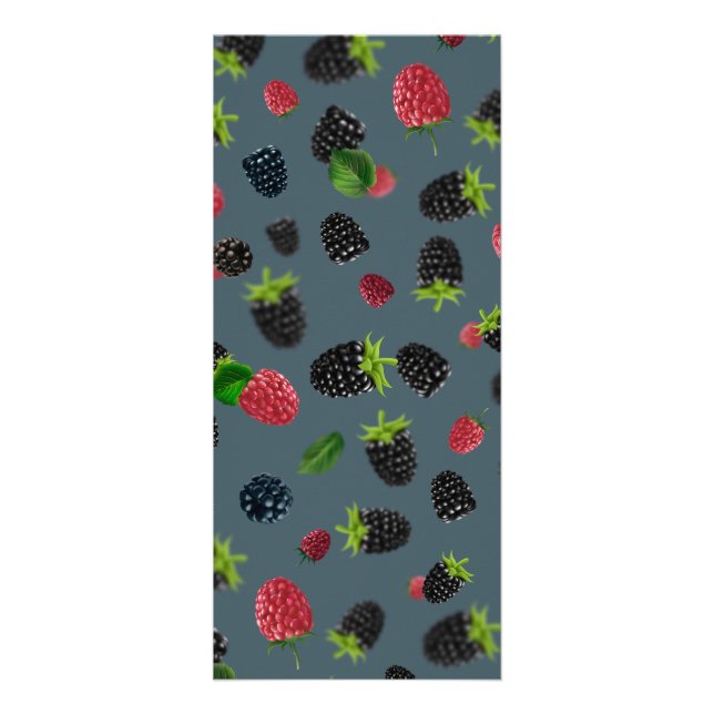 Tarjeta Publicitaria Patrón de frambuesa 2 (Frente)