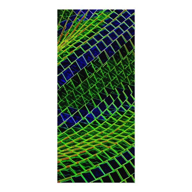 Tarjeta Publicitaria Patrón de neón (Frente)