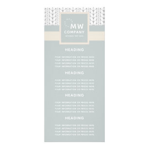 Tarjeta Publicitaria Patrón de punto moderno hecho mano profesional