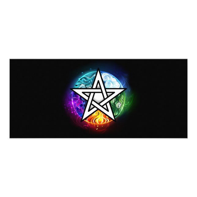 Tarjeta Publicitaria Pentagrama de Wiccan (Frente)