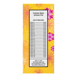 Tarjeta Publicitaria Peonías Purpúreas Flores Amarillas Jardín Floral F