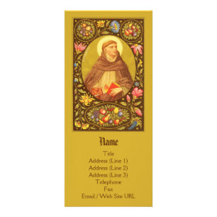 Tarjeta Publicitaria Personalizable de St. Dominic de Guzman (PM 02)