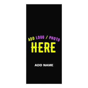 TARJETA PUBLICITARIA PERSONALIZABLE MODERNO ESTILO NEGRO VERIFICADO MAR