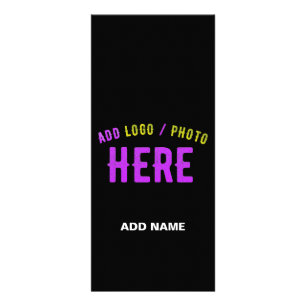 TARJETA PUBLICITARIA PERSONALIZABLE MODERNO ESTILO NEGRO VERIFICADO MAR