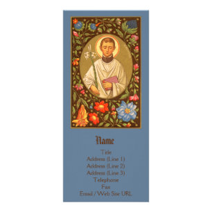 Tarjeta Publicitaria Personalizable St. Aloysius Gonzaga (PM 01)