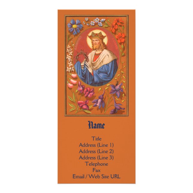 Tarjeta Publicitaria Personalizable St. Louis IX the King (PM 05) (Frente)