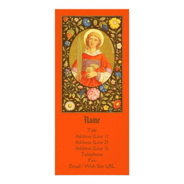 Tarjeta Publicitaria Personalizable St. Stephen the ProtoMartyr (PM 08) (Frente)