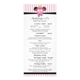 Tarjeta Publicitaria Personalizado de panadería Cake Pops