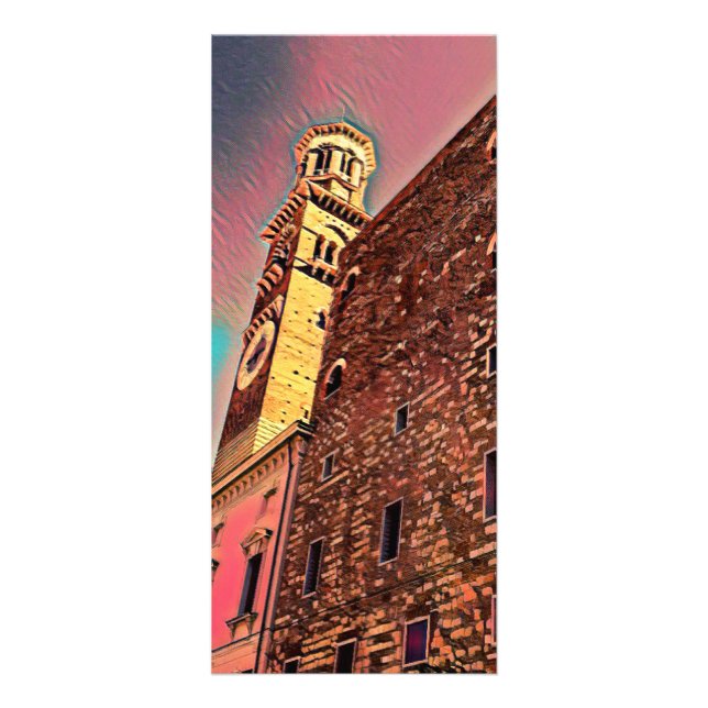 Tarjeta Publicitaria Pintura de arquitectura de Italia (Frente)